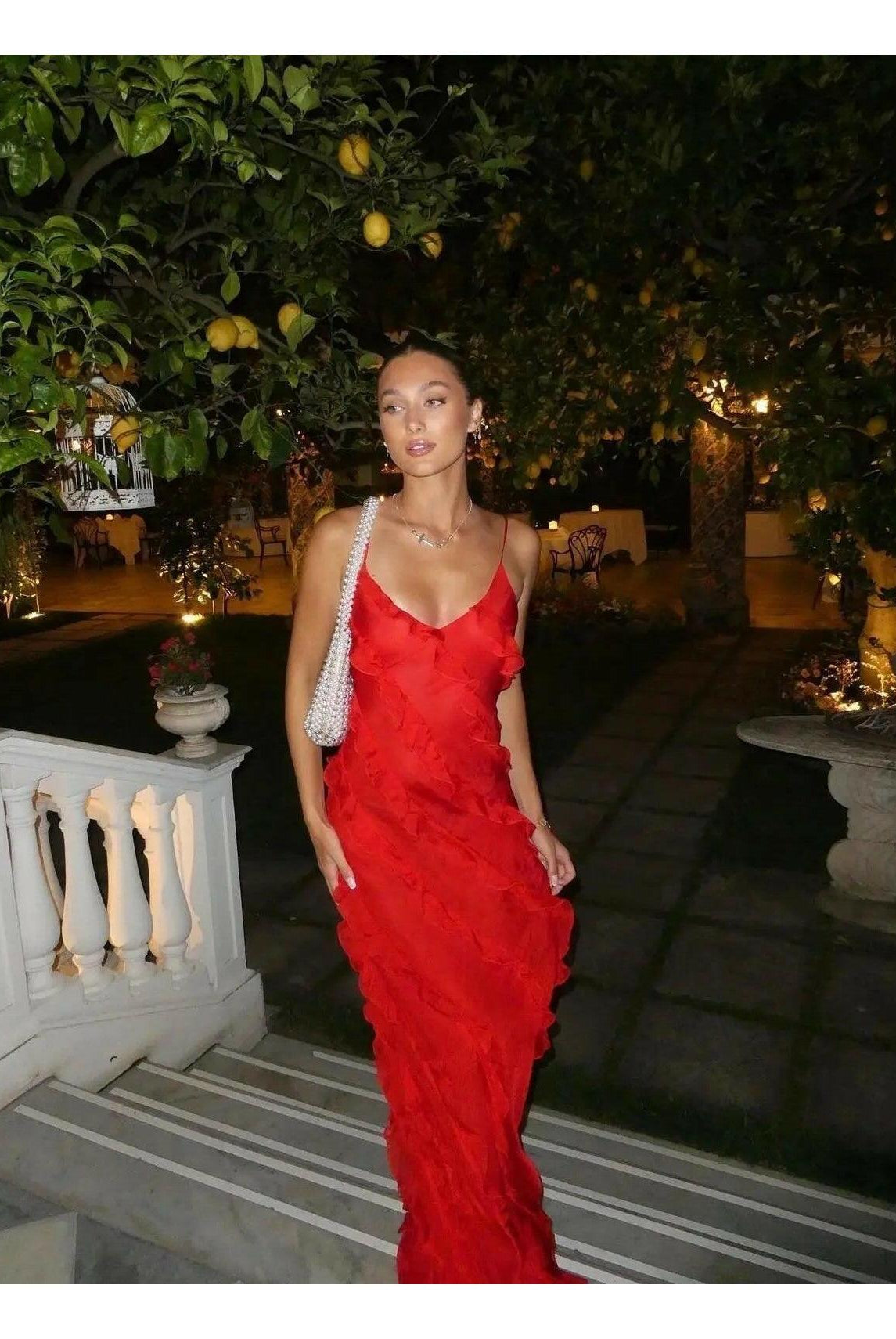 Aliza | Ruffled Maxi Dress