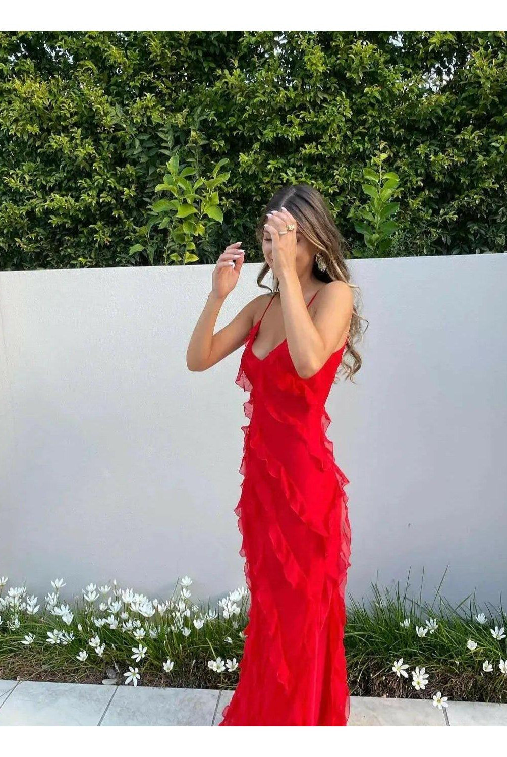 Aliza | Ruffled Maxi Dress