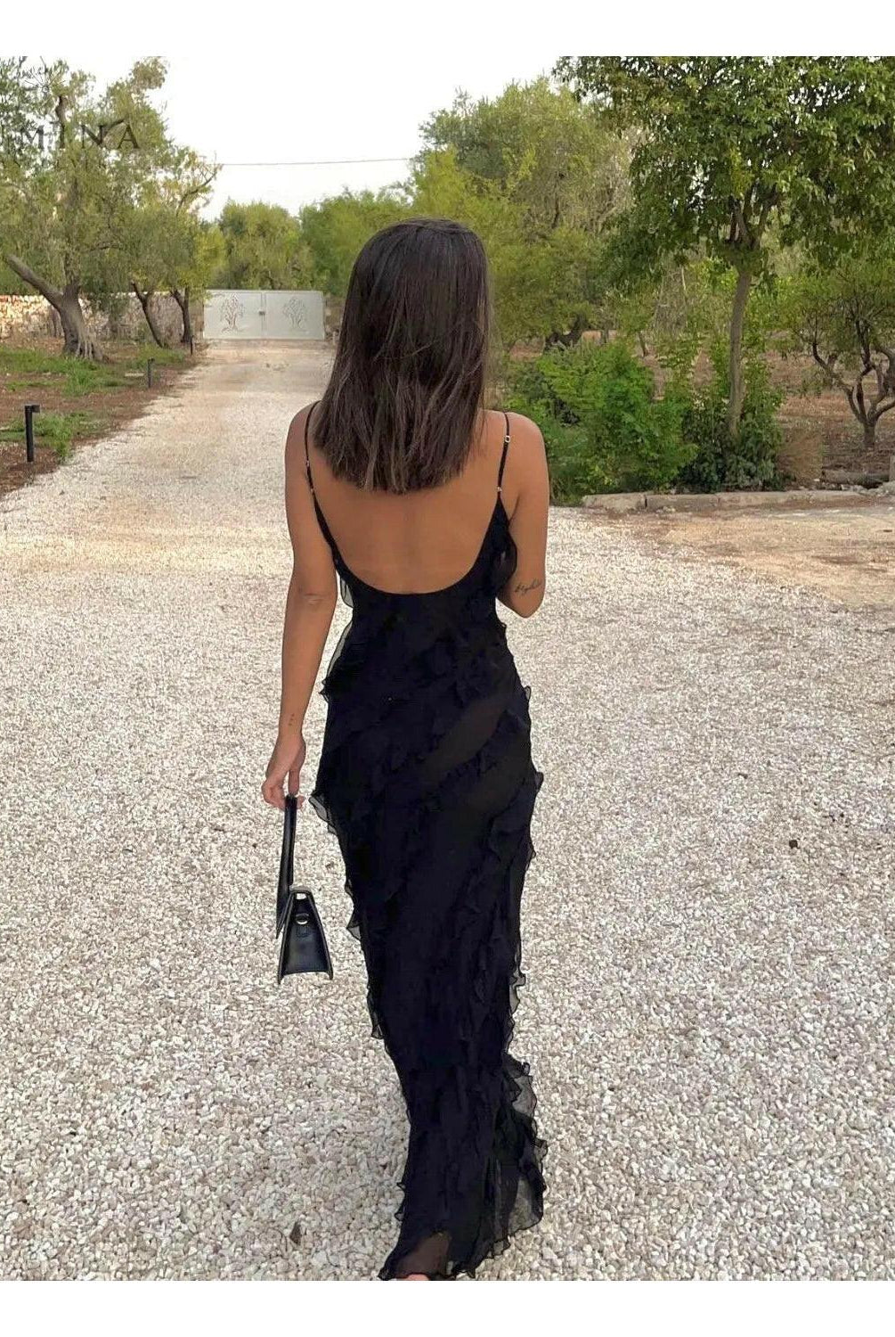 Aliza | Ruffled Maxi Dress