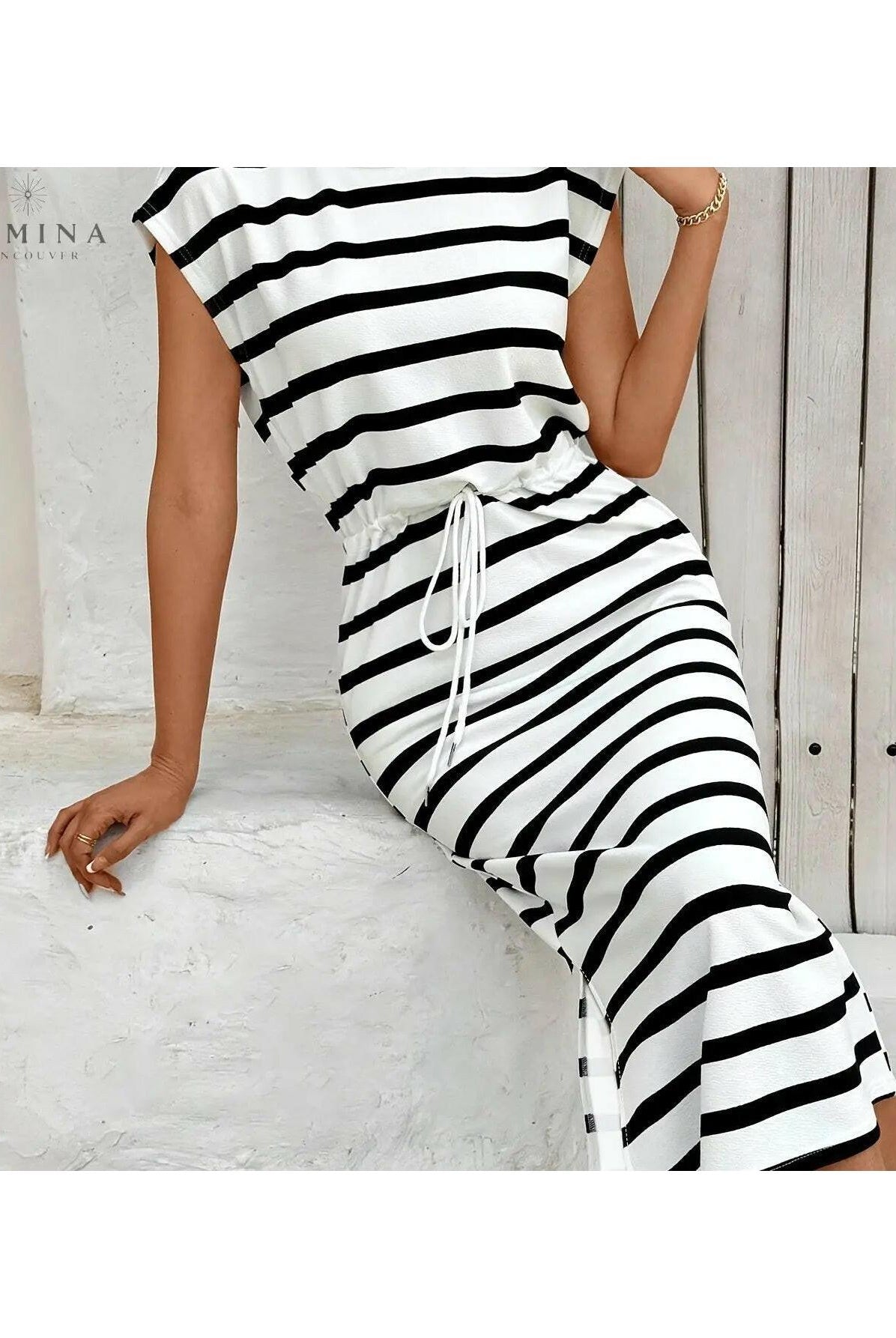 Sienna - The Striped Knit Dress
