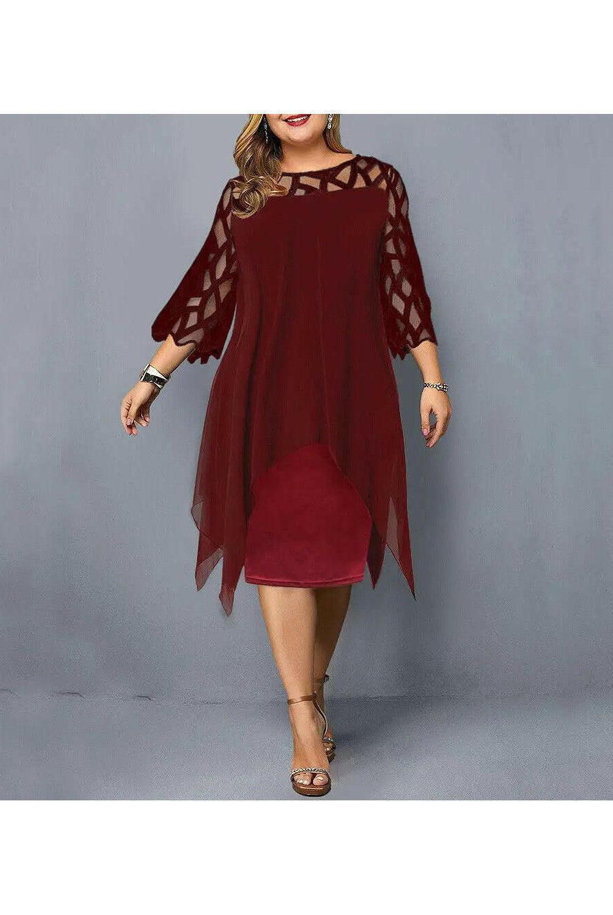 Annika | Plus Size Midi Dress