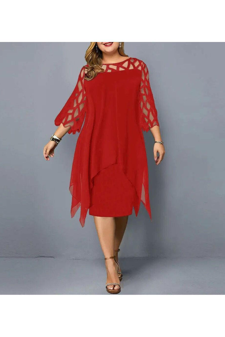 Annika | Plus Size Midi Dress