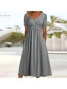 Leila - Elegant Dress with Tummy Coverage