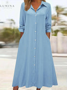 Charlotte - Button Front Shirt Dress