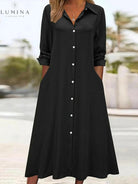 Charlotte - Button Front Shirt Dress