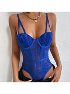 Celine | Embroidered Corset Bodysuit