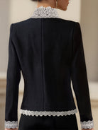 Elena | Blazer with Contrast Lace Trim - Lumina Vancouver - Lumina Vancouver