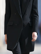 Noir | Double-Breasted Sculpted Blazer - Lumina Vancouver - Lumina Vancouver