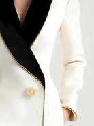 Isabelle | Asymmetrical White Blazer - Lumina Vancouver - Lumina Vancouver