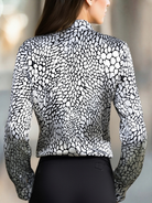 Luna | Satin Snake Printed Blouse - Lumina Vancouver - Lumina Vancouver