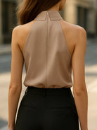 Luna | Sleeveless Halter Blouse Neck Tie - Lumina Vancouver - Lumina Vancouver