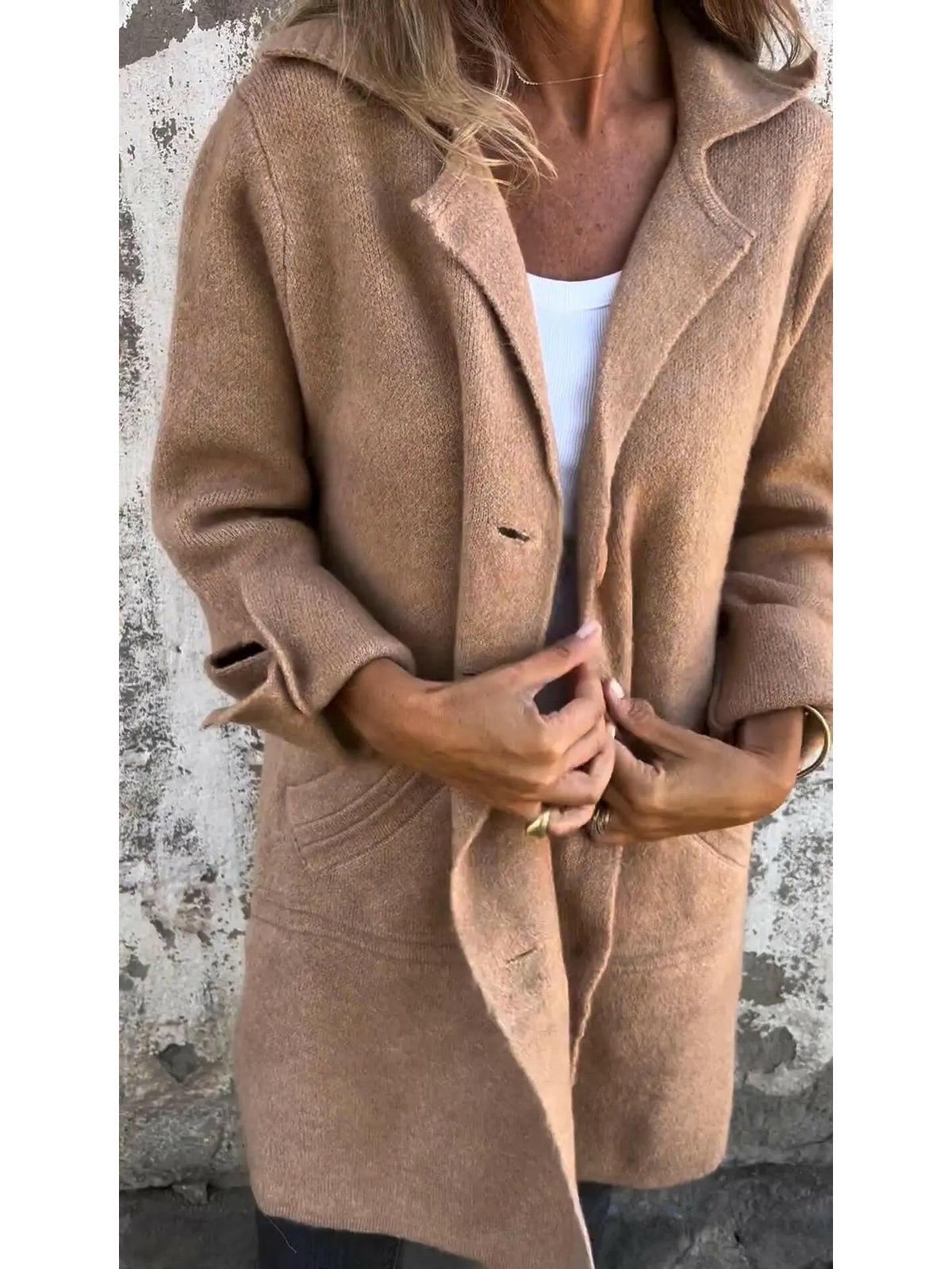 Ada™ | Stylish Long Knit Coat