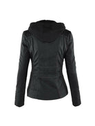 Olivia™ | Waterproof Women's Leather Jacket with Hood