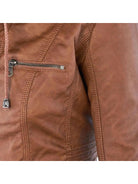 Olivia™ | Waterproof Women's Leather Jacket with Hood