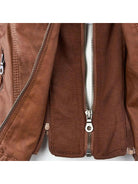 Olivia™ | Waterproof Women's Leather Jacket with Hood