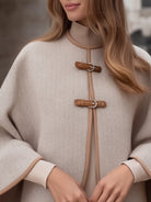 Elena | Cape Jacket with Herringbone Buckle - Lumina Vancouver - Lumina Vancouver