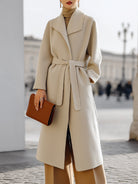 Elena | Wrap Coat with Self-Tie Belt - Lumina Vancouver - Lumina Vancouver