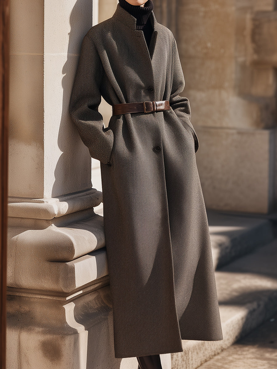 Aurora | Belted Wool Overcoat - Lumina Vancouver - Lumina Vancouver
