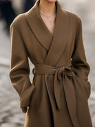 Elena | Belted Wrap Coat - Lumina Vancouver - Lumina Vancouver
