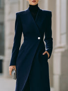Sophia | Single-Button Maxi Coat - Lumina Vancouver - Lumina Vancouver