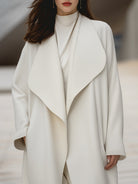 Aurora | Structured Draped Collar Wool Coat - Lumina Vancouver - Lumina Vancouver
