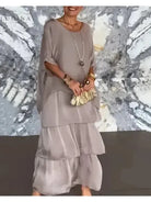 Caroline - Loose Round Neck Dress