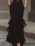 Luna | Sleeveless Black Belted Maxi Dress - Lumina Vancouver - Lumina Vancouver