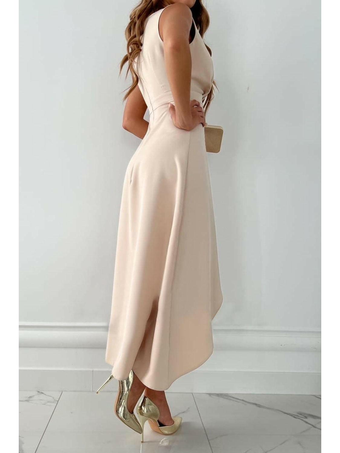 Mandy - Chic Wrap V-Neck Midi Dress