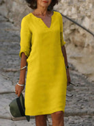 Beth™ - Relaxed V-Neck Dress
