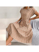 Anabelle™ - Floral Pleated Midi Dress