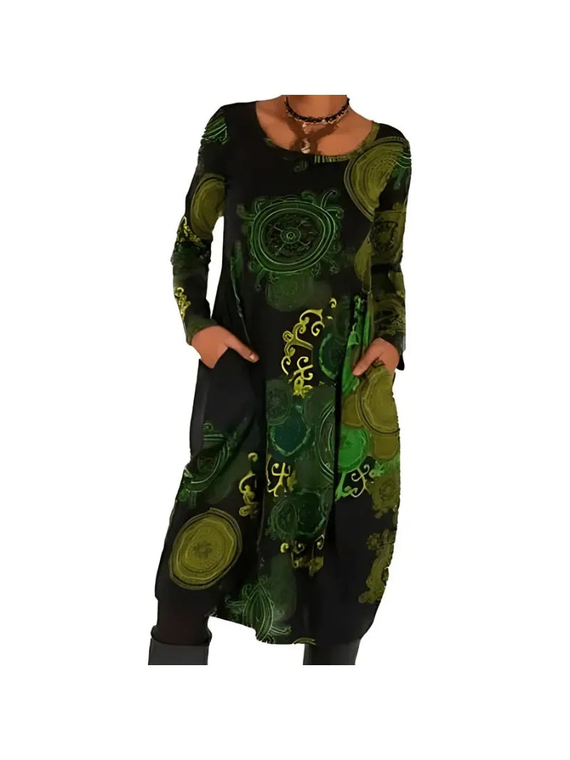 Nerina™ - Artistic Printed Dress