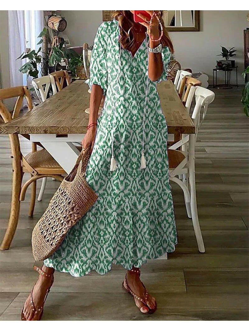 Dianna - Boho Tummy Coverage Dress