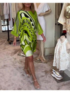 Mirabella™ - Vibrant Abstract Print Dress