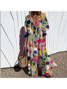 Trishia™ - Vibrant Bloom Dress