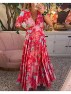 FLORIANA™ - Vibrant Floral Dress