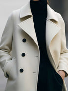 Ivory | Short Double-Breasted Coat - Lumina Vancouver - Lumina Vancouver