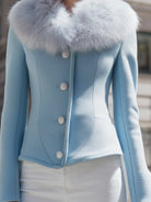Elena | Jacket with Fluffy Collar - Lumina Vancouver - Lumina Vancouver