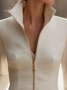 Elena | Stand Collar Zipper Jacket - Lumina Vancouver - Lumina Vancouver