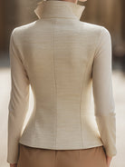 Elena | Stand Collar Zipper Jacket - Lumina Vancouver - Lumina Vancouver