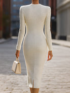 Luna | Tweed Button Down Midi Dress - Lumina Vancouver - Lumina Vancouver