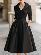 Aurora | Vintage Satin Midi Dress - Lumina Vancouver - Lumina Vancouver