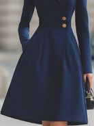 Isabelle |Tailored Fit Flared Coat Dress - Lumina Vancouver - Lumina Vancouver