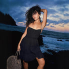 Women’s Mini Dress – Smocked Bust – Spaghetti Straps – Tiered Ruffle Hem – Flowy Fit by Lumina Vancouver