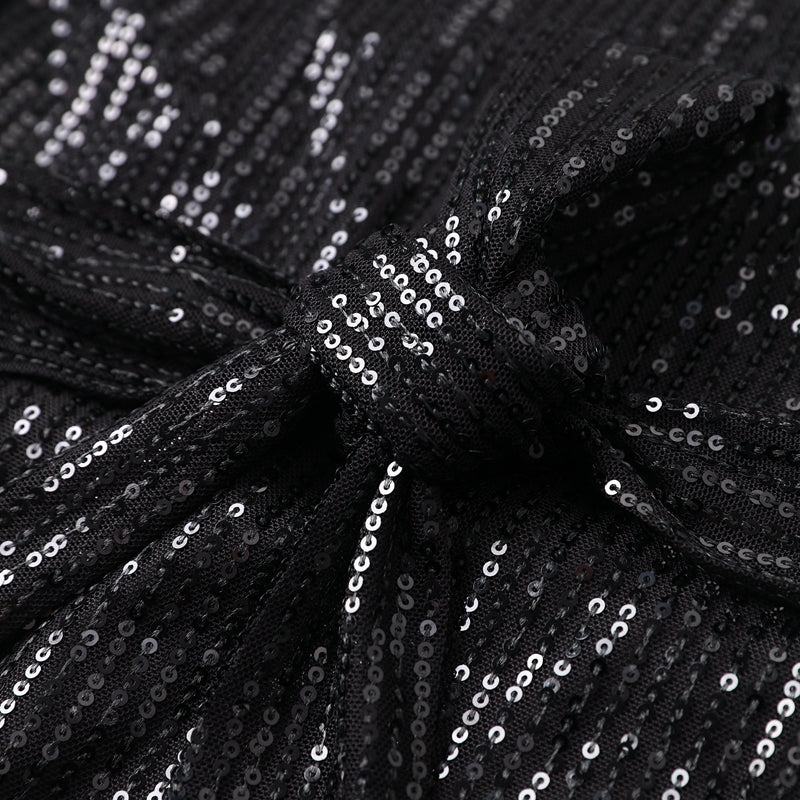 Women's Sequin Mini Dress - Loose Fit - 3/4 Sleeve - Cinched Waist - Party Wear by Lumina Vancouver