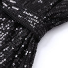 Women's Sequin Mini Dress - Loose Fit - 3/4 Sleeve - Cinched Waist - Party Wear by Lumina Vancouver