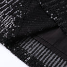 Women's Sequin Mini Dress - Loose Fit - 3/4 Sleeve - Cinched Waist - Party Wear by Lumina Vancouver