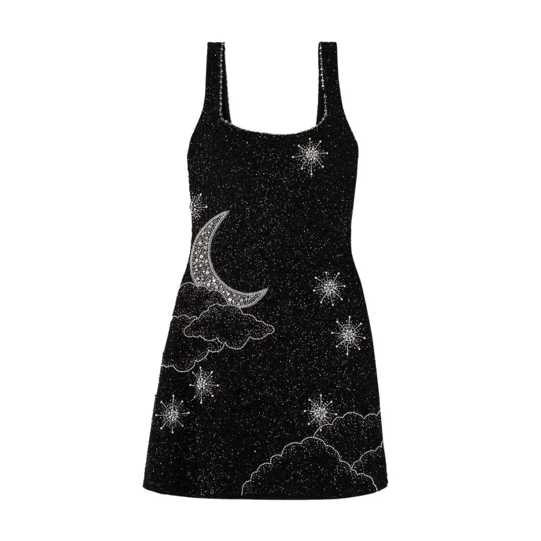 Women's Mini Dress – Fitted Silhouette – Square Neckline – Embellished Evening Wear by Lumina Vancouver