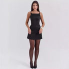 Women’s Mini Dress – Satin Fabric – Slim Fit – Spaghetti Strap – Evening Wear by Lumina Vancouver