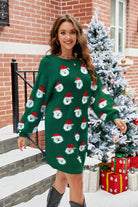 Women’s Sweatshirt Dress – Loose Fit – Knit Fabric – Balloon Sleeves – Mini Length by Lumina Vancouver