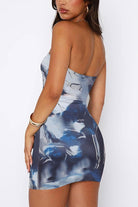 Women's Strapless Bodycon Mini Dress - Form-Fitting Elegant Evening Wear by Lumina Vancouver